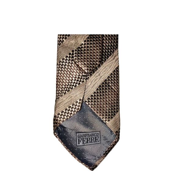 GIANFRANCO ferre vintage silk print tie - Picture 3 of 3